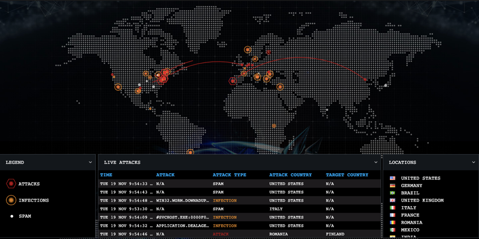 Bitdefender-Threat-Map