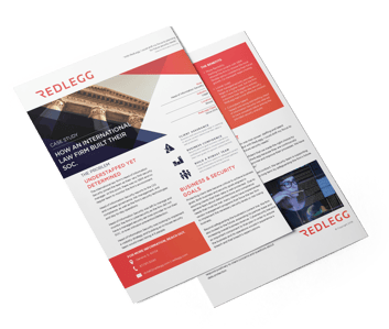 Cover Page, Case Study for an International Law Firm