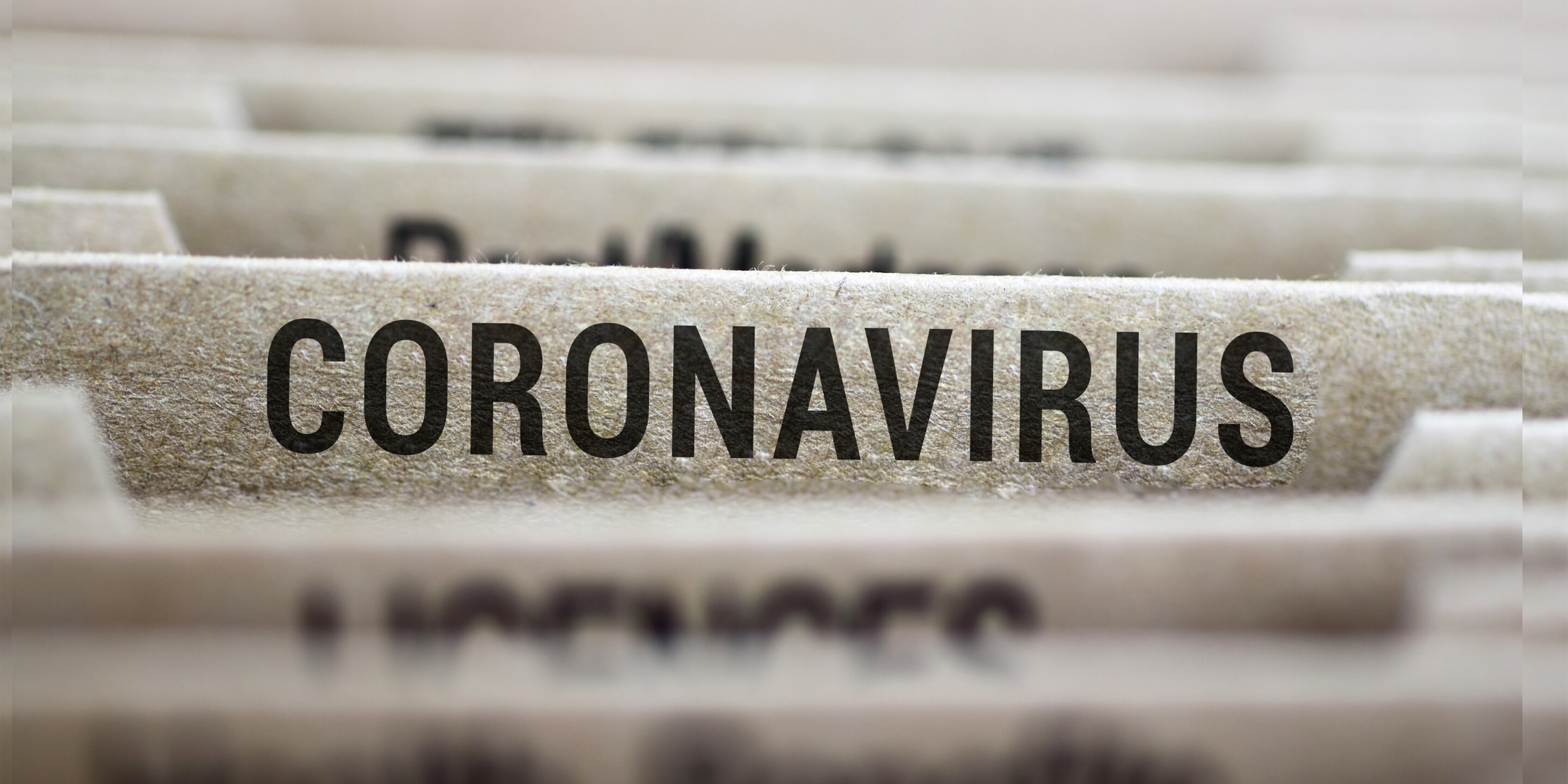 Coronavirus file tab.